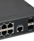Switch 24xRJ45 1000 (PoE+) + 2xGSFP 1000, 19" 370W