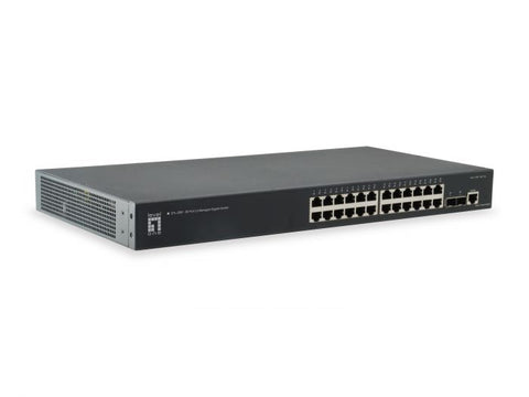 Switch L2 Managed 24x10/100/1000T + 2x10GbE SFP
