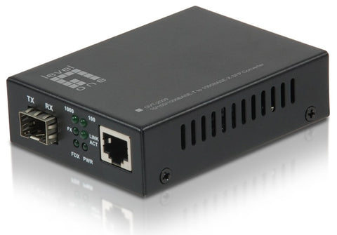 Mediaconvertor 1x RJ45 10/100/1000 - 1x FO SFP-Slot