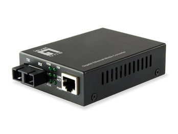 Mediaconvertor 1x RJ45 10/100/1000 - 1x FO SC 1000 SM 20km