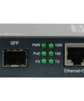 Mediaconvertor 1x RJ45 10/100/1000 - 1x FO SFP-Slot 30W PoE