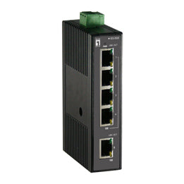 Switch 4xRJ45+1xRJ45, fară sursă de alimentare,șină DIN