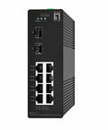 Switch 8xRJ45 + 2xSFP pt șină DIN,  fără sursă