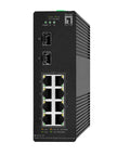 Switch șină DIN 8xRJ45 PoE 1000 + 2xSFP, fără alimentare
