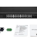 Switch Smart Lite 24xRJ45 10/100/1000 + 4xSFP/RJ45 Combo,19"
