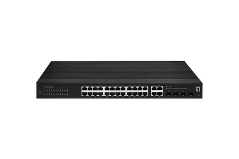 Switch Smart Lite 24xRJ45 10/100/1000 + 4xSFP/RJ45 Combo,19"