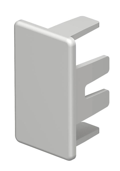 End piece 35x20mm (WxH), RAL 9010