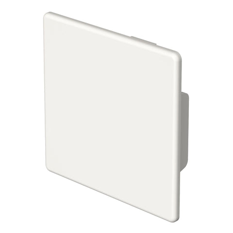 End piece 60x60mm (WxH), RAL 9010
