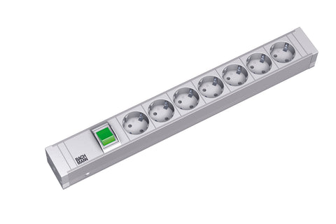 PDU19'' 7xSchuko Alb, intr., 2 m fisa Schuko, AL
