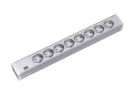 PDU19'' 8xSchuko Alb, 2 m fisa Schuko, AL