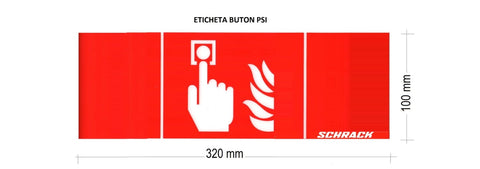 Eticheta BUTON PSI 100x320mm ptr NLK5...