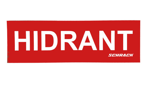 Eticheta HIDRANT 100x315mm ptr.LID13452-- si NLK5