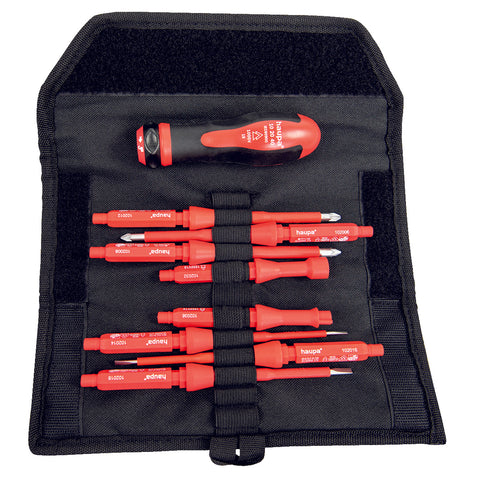 Set șurubelnițe izolate interschimbabile HAUPA „Vario“ 1000 V- 9 piese