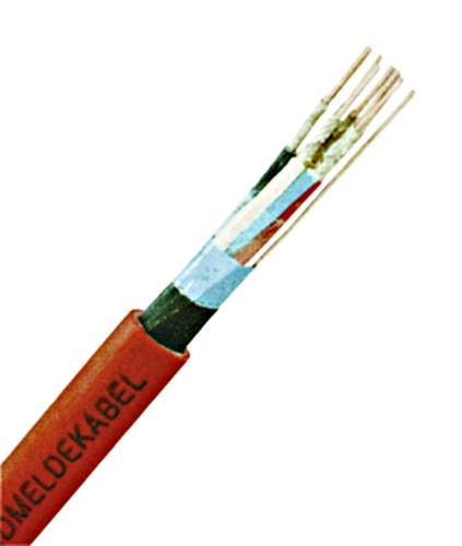 Cablu telec.ignif.fără hal. JE-H(ST)H 2x2x0,8 E60 rosu 500m