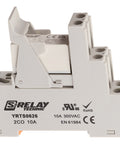SET: PCB Relay, 2 CO, 8A, 230VAC, 5mm/Socket/Retaining clip