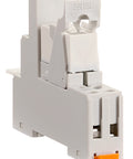 SET: PCB Relay, 2 CO, 8A, 230VAC, 5mm/Socket/Retaining clip