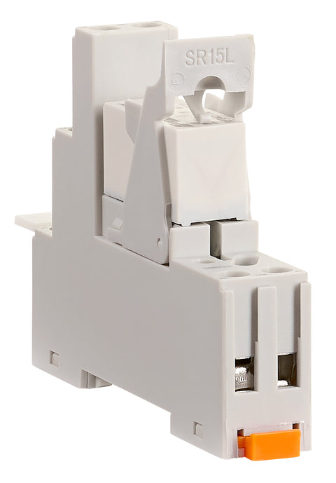 SET: PCB Relay, 2 CO, 8A, 230VAC, 5mm/Socket/Retaining clip