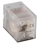 Releu inserabil 14 pini, 4CC, 5A, 24V c.a., S-Relay RS5