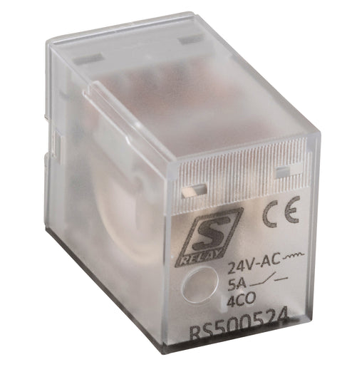 Releu inserabil 14 pini, 4CC, 5A, 24V c.a., S-Relay RS5