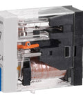 Releu industrial îngust, 1CC, 24Vc.c., 10A, LED+diodă prot