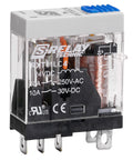 Releu industrial îngust, 1CC, 24Vc.c., 10A, LED+diodă prot