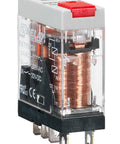 Releu industrial îngust, 1CC, 24V c.a., 10A, LED