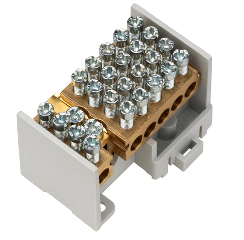 Clemă derivaţie 1 modul, 1 intrare şi 12x16 mm²