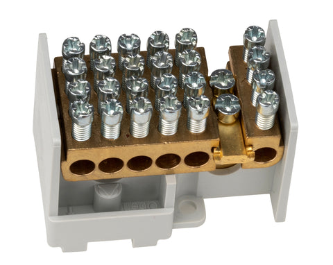 Clemă derivaţie 1 modul, 1 intrare şi 12x16 mm²