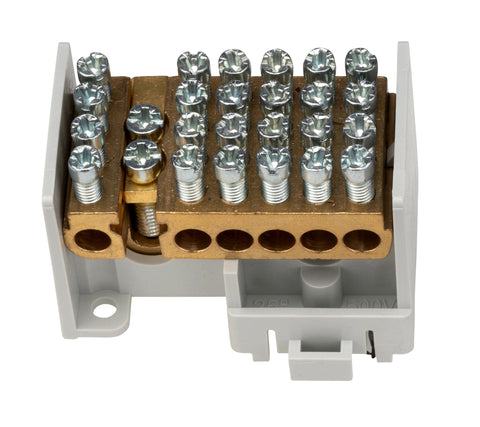 Clemă derivaţie 1 modul, 1 intrare şi 12x16 mm²