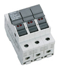 Suport portfuzibile cilindrice cu LED, 3 poli, 30A, clasa CC