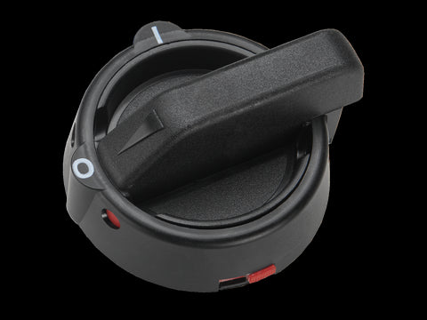 CAPUS Panel - Rotary handle w.def. door inter-locking, black