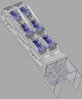 Separator de sarcina dublu vertical NH3, 1250A, 3 poli, M12