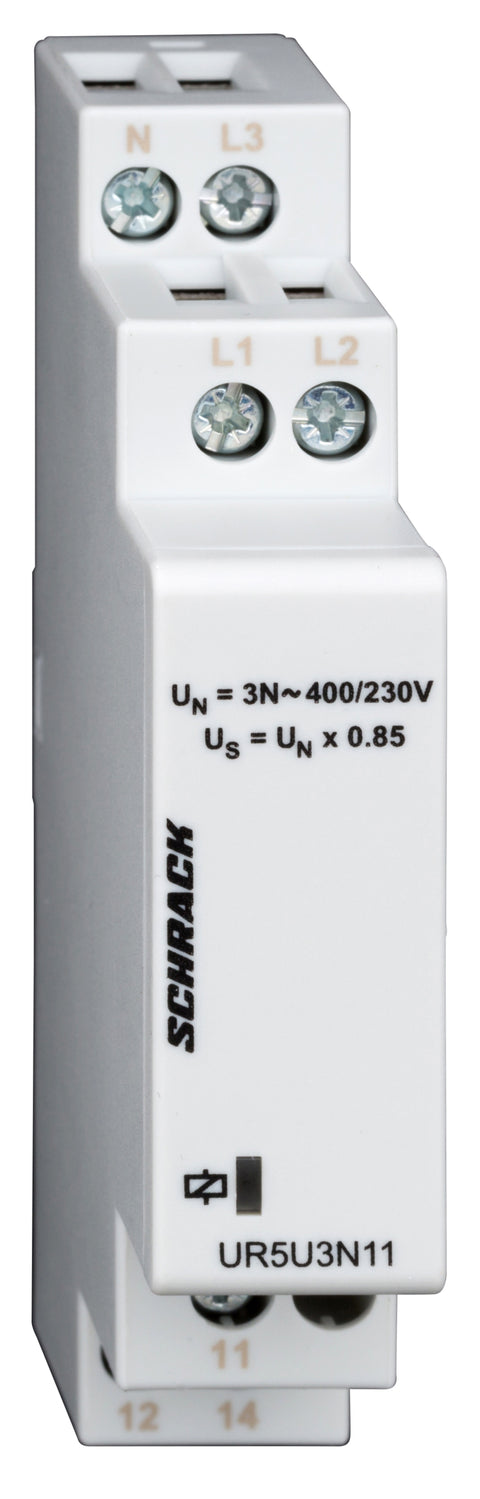 Releu supraveghere tensiune trifazat cu prag fix 195,5V