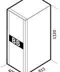 Battery box empty for USSTW/USSD incl. fuses & cables