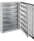Cadru modular 6 rânduri x 27 mod., pe balamale, cu şine DIN