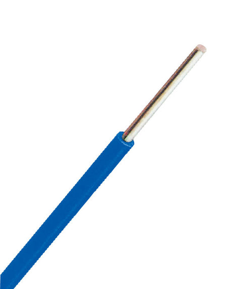 Conductor cu izolaţie din PVC H07V-U 10mm² albastru