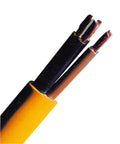 Cablu flex., PVC, pt. şantiere XYMM-J 5x4 K35 100m galben