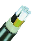 Cablu energie, Al, PVC+PE, 0,6/1kV  E-AY2Y-J* 4x50 SE negru