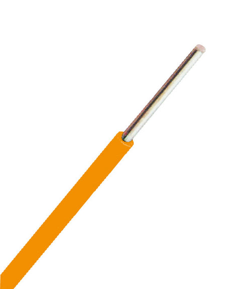 Conductor cu izolaţie din PVC H07V-U 1,5mm² portocaliu