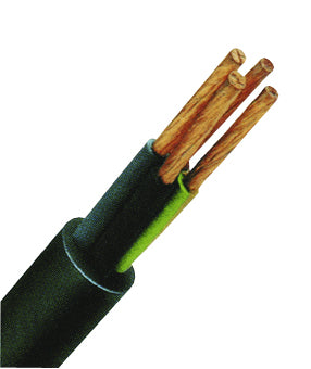 Cablu flexibil cu manta din PVC, YMS-J 4 x 16 negru