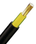 Cablu de energie, PVC, 0,6/1kV  E-YY-J 1x 16 RE negru
