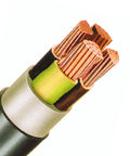 Cablu de energie, PVC, 0,6/1kV  E-YY-O* 4 x 6 RE negru