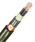Cablu de energie, PVC, 0,6/1kV  NYCY* 2 x 1,5 RE/1,5 negru