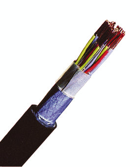 Cablu telefonic cu izolaţie din PE, F-2YA2Y 2x2x0,6 negru