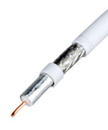 Cablu coaxial DIGI-SAT 3000, 75 Ohm, LS0H, alb, tambur 500m