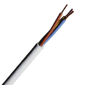 Cablu, iz. şi manta PVC, H05VV-F 3 G 1,5mm² gri deschis, 50m