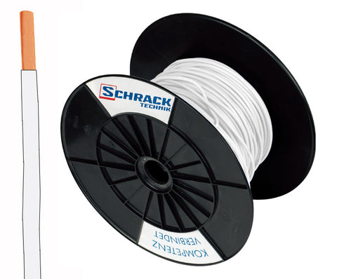 Tambur cu 300m conductor H07V-U 1,5 alb