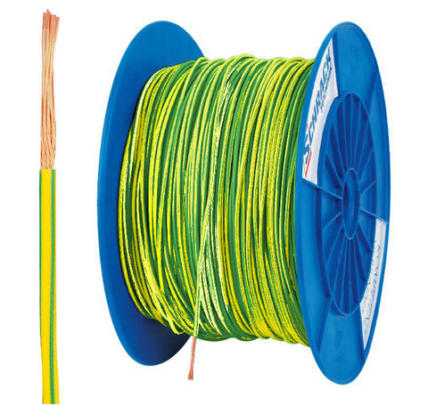 Tambur cu 300m conductor H05V-K 1 galben/verde