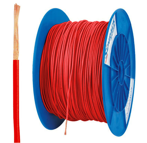 Tambur cu 200m conductor H07V-K 2,5 rosu