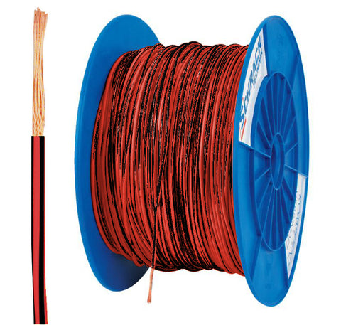 Tambur cu 200m conductor H07V-K 2,5 rosu/negru